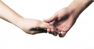 Image of two hands holding