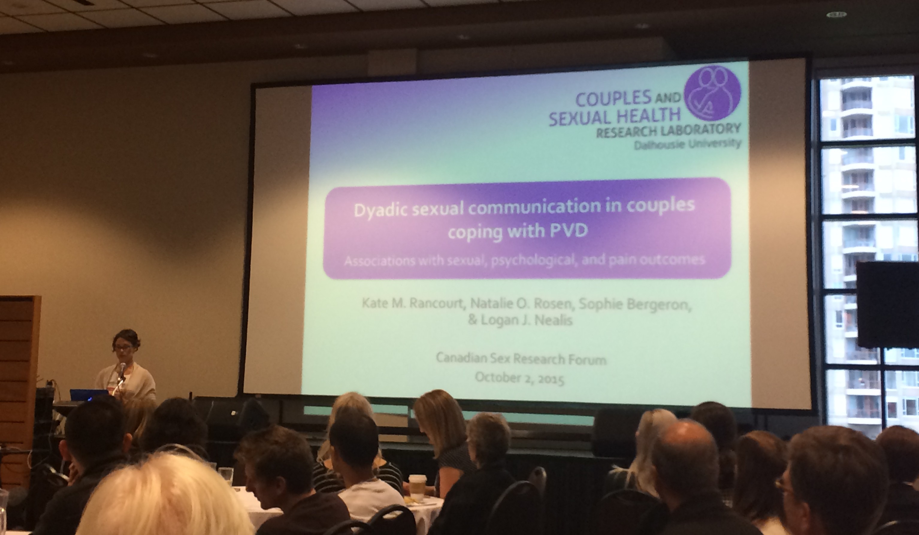 Kate Rancourt giving a presentation at CSRF 2015
