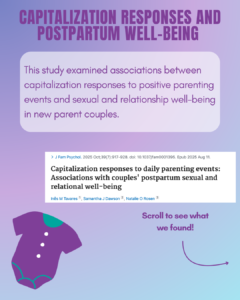 Infographic – Capitalization Responses and Postpartum Well-Being